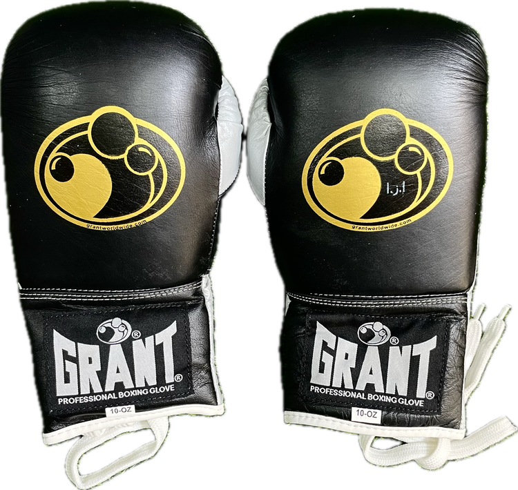 دستکش بوکس بنددار GRANT چرم پاکستان اونس ۱۰ کیفیت عالی